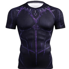Black Panther 'King T'Challa' Compression Short Sleeve Rashguard
