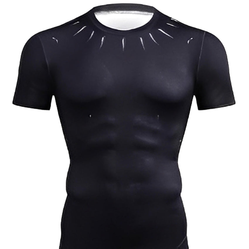 Black Panther 'King T'Challa' Infinity War Compression Short Sleeve Rashguard