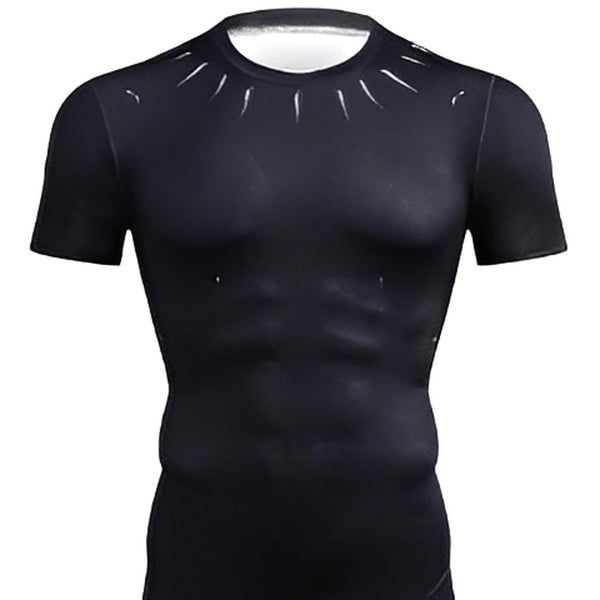 Black Panther 'King T'Challa' Infinity War Compression Short Sleeve Rashguard