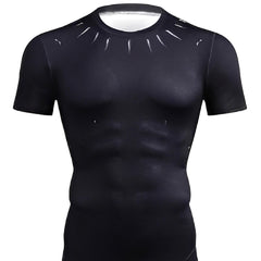 Black Panther 'King T'Challa' Infinity War Compression Short Sleeve Rashguard