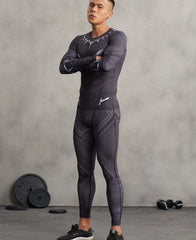 Black Panther Men'S Compression Leggings Grappling Spats-RashGuardStore