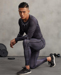 Black Panther Men'S Compression Leggings Grappling Spats-RashGuardStore
