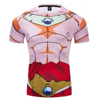 Dragon Ball Z BJJ Rash Guard Compression Broly Premium Short Sleeve Rashguard