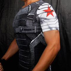 Buck "Winter Soldier" Compression Short Sleeve Rashguard-RashGuardStore