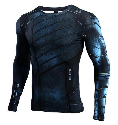 Buck "Winter Soldier" Infinity War Compression Long Sleeve Rashguard-RashGuardStore