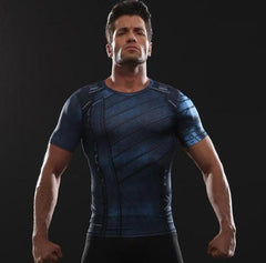 Buck "Winter Soldier" Infinity War Compression Short Sleeve Rashguard-RashGuardStore