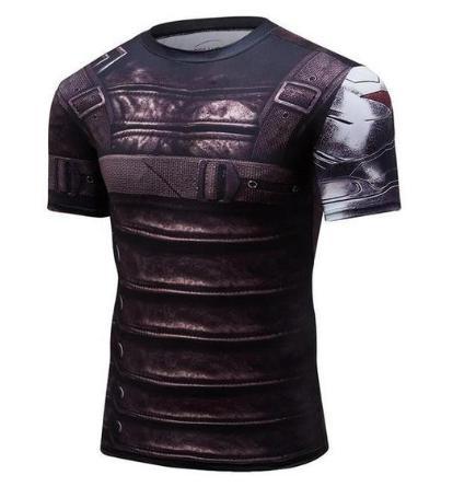 Buck "Winter Soldier" Wakanda Compression Short Sleeve Rashguard-RashGuardStore