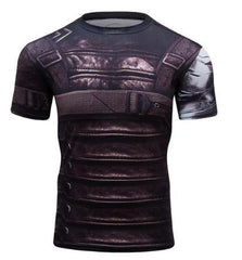 Buck "Winter Soldier" Wakanda Compression Short Sleeve Rashguard-RashGuardStore