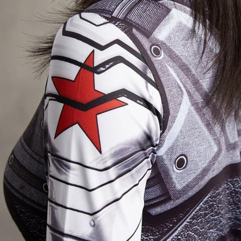 Buck "Winter Soldier" Women's Compression Short Sleeve Rashguard-RashGuardStore