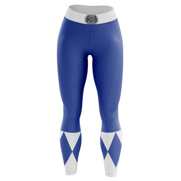 Blue Ranger Power Rangers Compression Leggings Spats