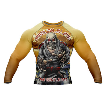 Skull 'The Gentle Art' Long Sleeve Compression Rashguard