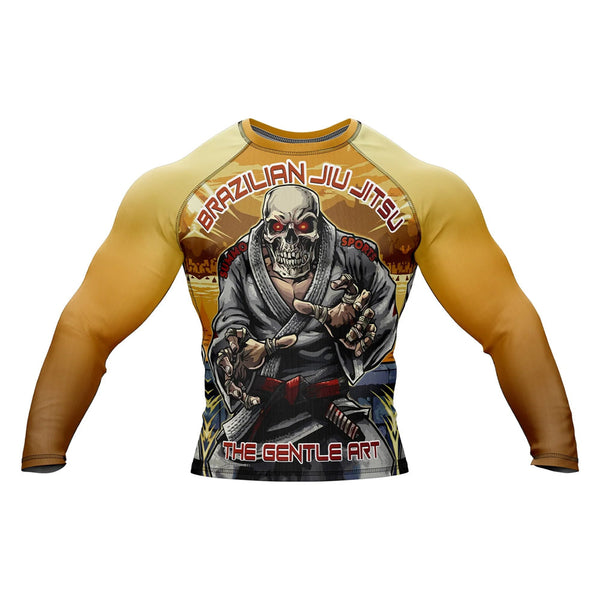 Skull 'The Gentle Art' Long Sleeve Compression Rashguard