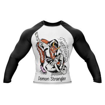 Demon Strangler Jiu Jitsu Long Sleeve Compression Rashguard