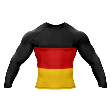 Rashguard German Flag Long Sleeve Compression
