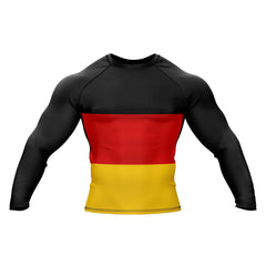 German Flag Long Sleeve Compression Rashguard