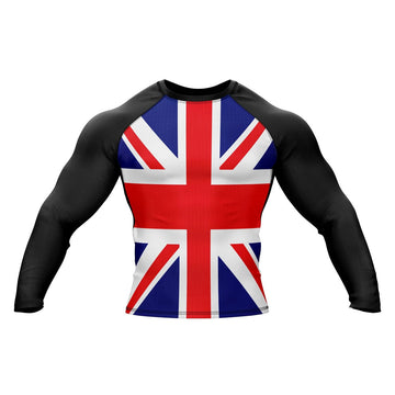 British Flag Rashguard Long Sleeve Compression