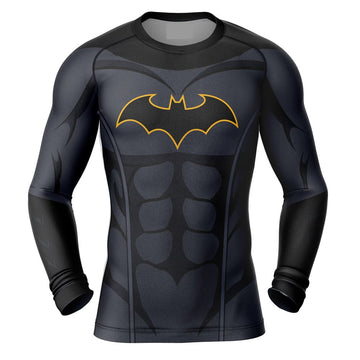 Batman Rebirth Long Sleeve Compression Rashguard Batman Rebirth Long Sleeve Compression Rashguard