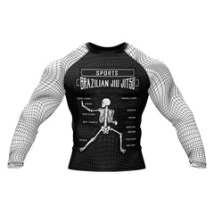 Brazilian Jiu Jitsu 'Anatomy | Submissions' Long Sleeve Compression Rashguard