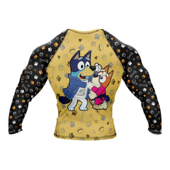 Kids Bluey 'No Take Backs' Long Sleeve Compression Rashguard