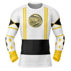 Power Rangers 'White Ranger | Falcon | Ninjetti' Long Sleeve Compression Rashguard