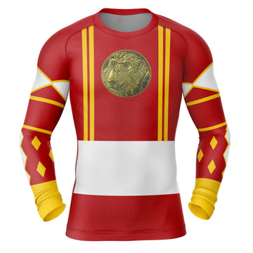 Power Rangers 'Red Ranger | Ape | Ninjetti' Long Sleeve Compression Rashguard