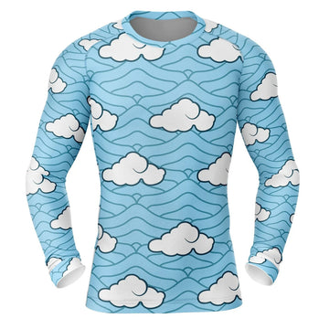Demon Slayer Sakonji Print Long Sleeve Rashguard Compression