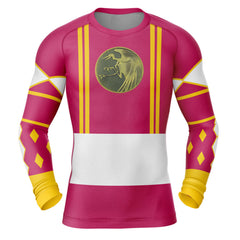 Power Rangers 'Pink Ranger | Crane | Ninjetti' Long Sleeve Compression Rashguard
