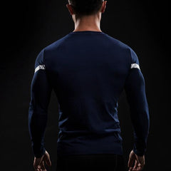 Captain America Bootcamp Long Sleeve Compression Rash Guard-RashGuardStore