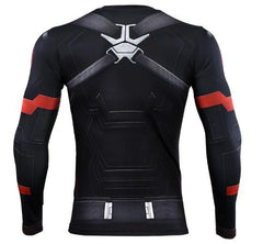 Captain America Steve Rogers 'Agent of Hydra' Premium Long Sleeve Compression Rash Guard-RashGuardStore