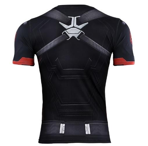 Captain America Steve Rogers 'Agent of Hydra' Premium Short Sleeve Compression Rash Guard-RashGuardStore