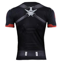 Captain America Steve Rogers 'Agent of Hydra' Premium Short Sleeve Compression Rash Guard-RashGuardStore
