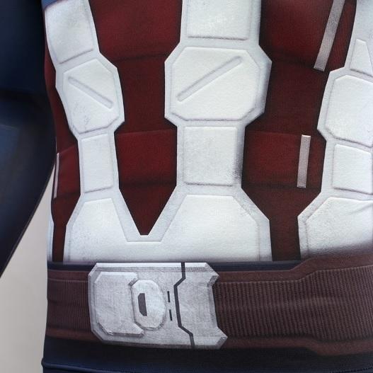 Captain America Steve Rogers 'End Game' Premium Long Sleeve Compression Rash Guard-RashGuardStore