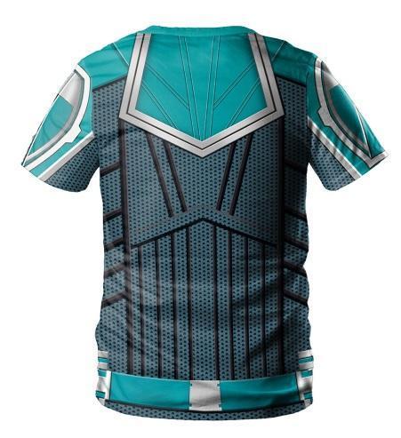 Captain Marvel Carol Danvers 'Star Force' Green Kree Dri-Fit Short Sleeve Shirt-RashGuardStore