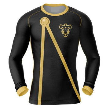 Asta Black Clover Long Sleeve Compression Rashguard