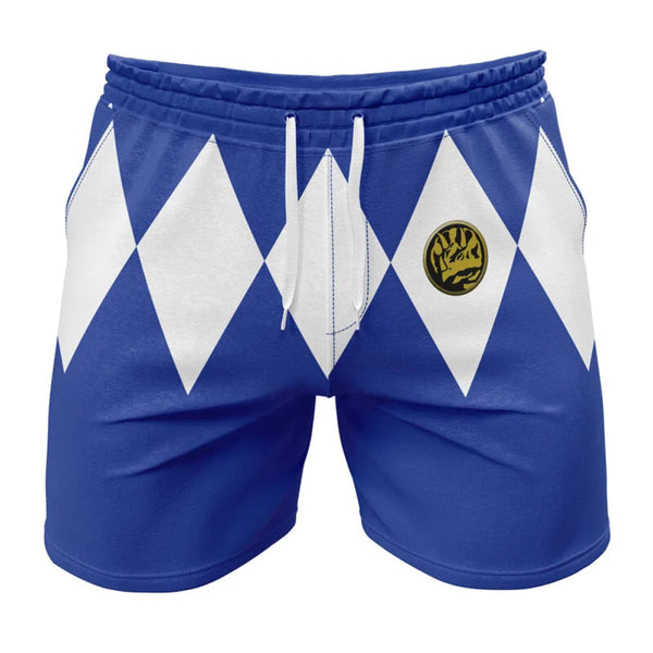 Kids Power Rangers 'Blue Ranger' Gym Shorts