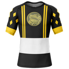 Kids Power Ranges 'Black Ranger | Frog | Ninjetti' Compression Short Sleeve Rashguard