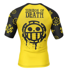 One Piece 'Trafalgar | Suregon of Death' Short Sleeve Compression Rashguard