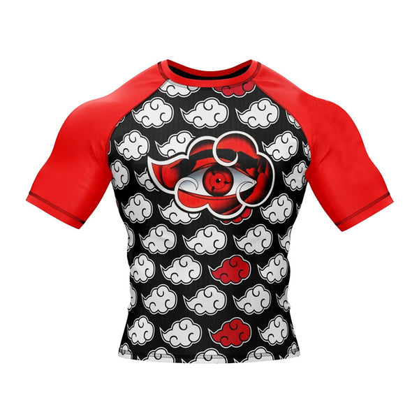 Naruto 'Akatsuki Cloud | Eye' Short Sleeve Compression Rashguard