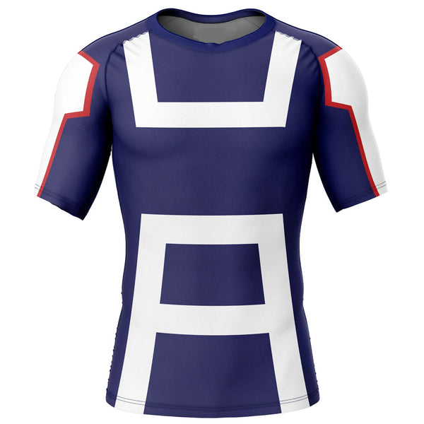 BJJ Rash Guard Kids My Hero Academia 'UA Uniform' Short Sleeve Compression Rashguard