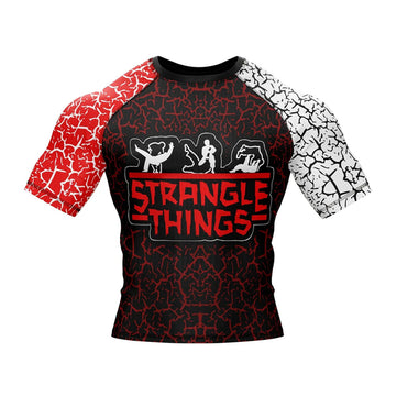 Stranger Things Strangle Things Short Sleeve Compression Rashguard