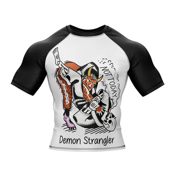Jiu Jitsu Demon Strangler Short Sleeve Compression Rashguard Jitsu Demon Strangler Short Sleeve Compression Rashguard