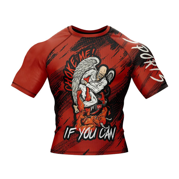 St. Michael The Archangel 'Choke Me If You Can' Short Sleeve Compression Rashguard