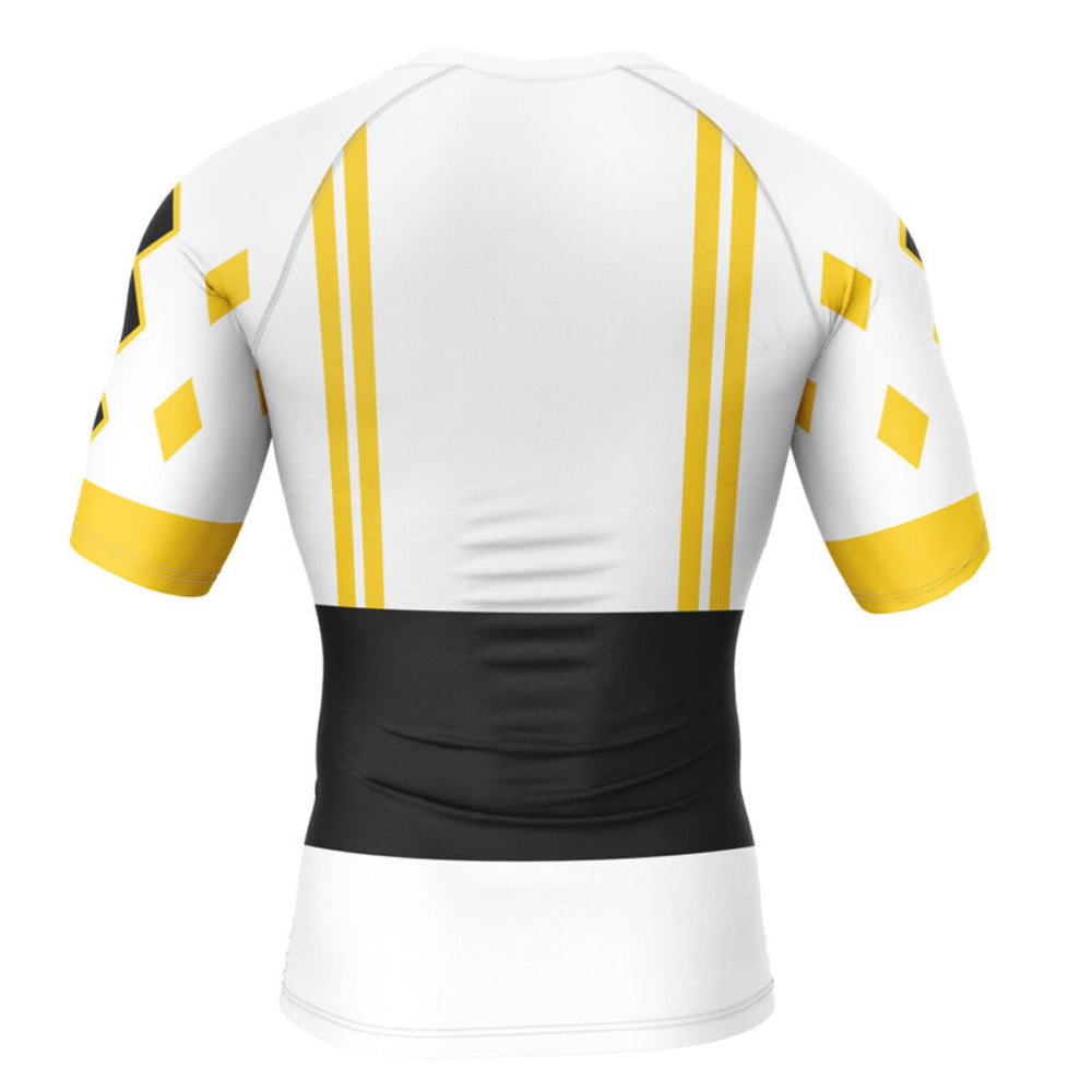 Kids Power Rangers 'White Ranger | Falcon | Ninjetti' Compression Short Sleeve Rashguard