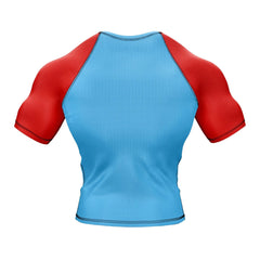 Kids Super Mario 'Super Triangle Choke' Short Sleeve Compression Rashguard