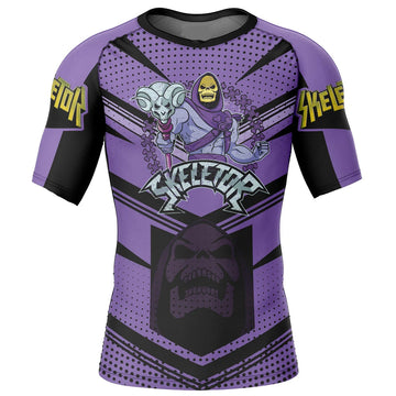 Skeletor Comic Masters Of The Universe Short Sleeve Compression Rashguard