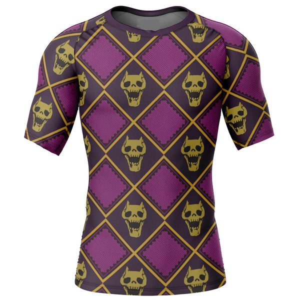 Jojo’s Bizarre Adventure 'Killer Queen Print' Short Sleeve Compression Rashguard
