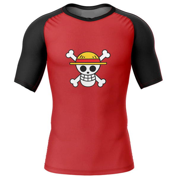 Kids One Piece 'Luffy | Straw Hats' Short Sleeve Compression Rashguard