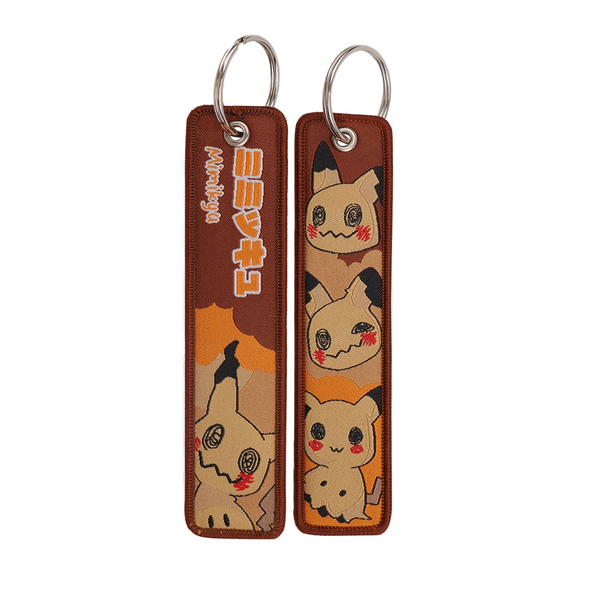 Pokemon 'Mimikyu' Embroidered Keyring Keychain