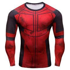 Deadpool 'Comic' Long Sleeve Compression Rashguard-RashGuardStore