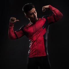 Deadpool 'Comic' Long Sleeve Compression Rashguard-RashGuardStore